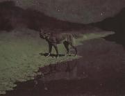 Frederic Remington Moon-light,wolf (mk43) oil painting artist